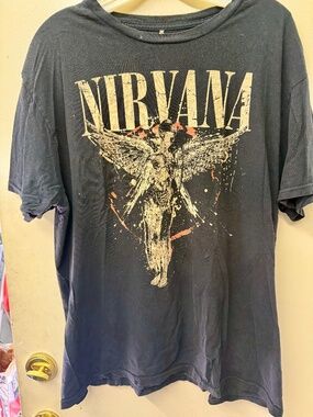 Black Nirvana Band T-Shirt | Unisex Graphic Tee